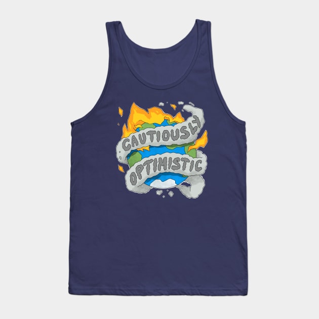 Cautiously Optimistic Tank Top by FindChaos